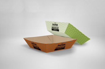 Paper Tray 6 Packaging Mockup