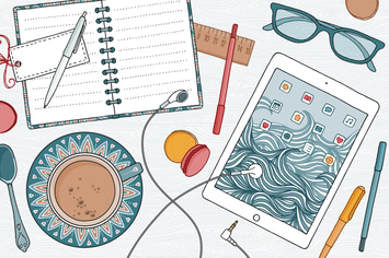 Hand Drawn Desktop Items
