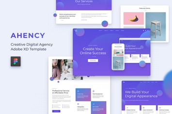 AHENCY - Creative Digital Agency Figma Template