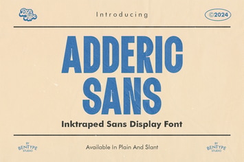 Adderic - Inktaped Sans Display