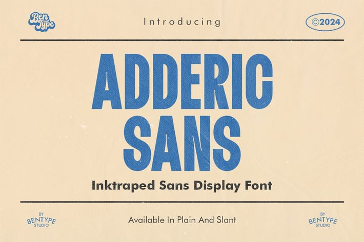 Adderic - Inktaped Sans Display