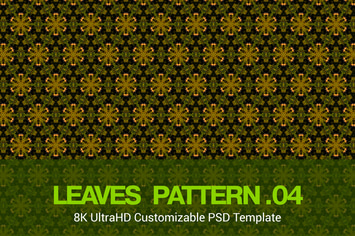 8K UltraHD Seamless Leaves Pattern Background