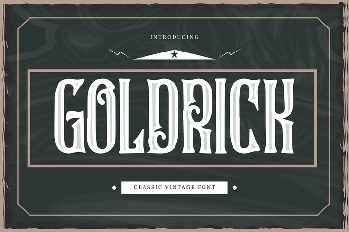 Goldrick | Classic Vintage Font