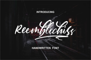 Reemblechiss - Handwriting Textured Font