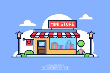 Mini Store Illustration