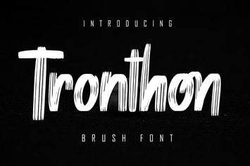 Tronthon Brush Font