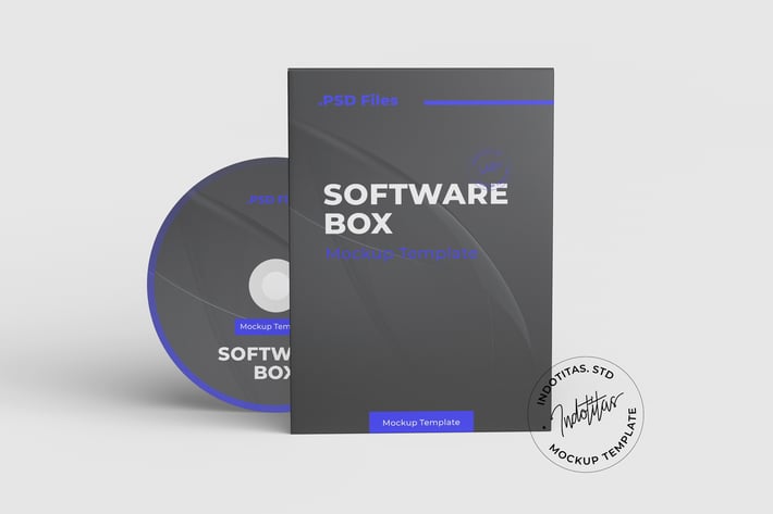 Software Box - Mockup Template