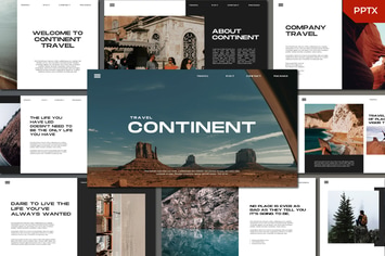  Continent - Powerpoint Template