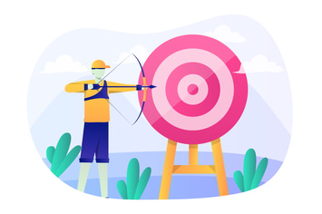 Archery Flat Illustration