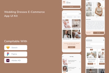 Wedding Dresses E-Commerce App UI Kit