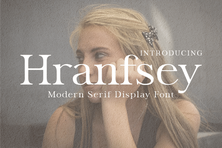 Hranfsey - Modern Serif Display Font
