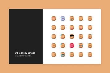 Cute Monkey Emojis