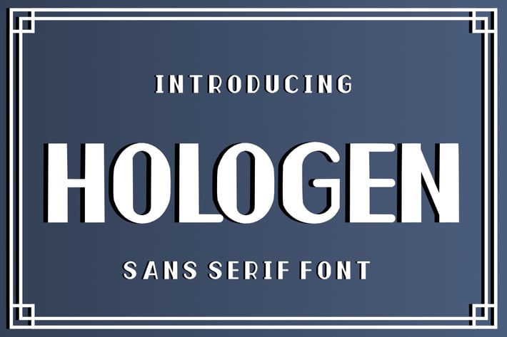 Hologen Sans Serif Font