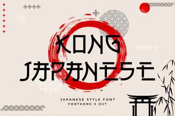 Kong Japanese - Japanese Style Typeface