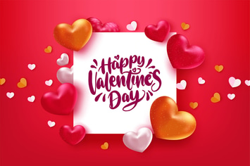 Valentines day vector hearts background