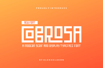 Cobrosa Modern Serif & Display Font