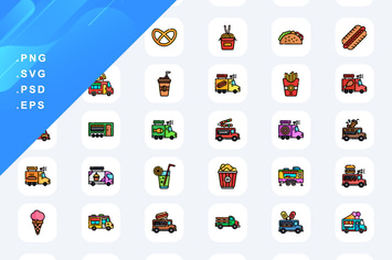 Food Truck Icons