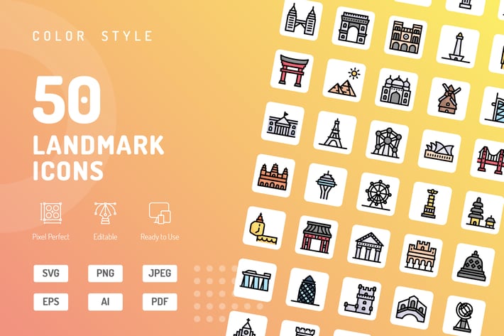 Landmark Color Icons
