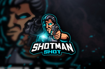 Shotman Shot - Mascot & Esport Logo
