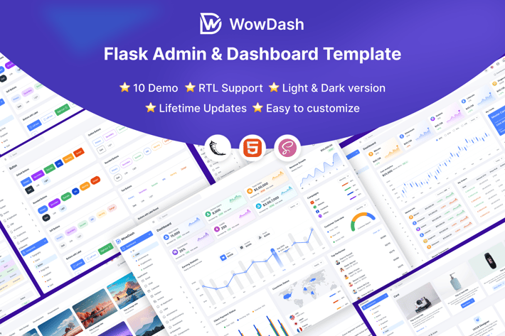 WowDash – Flask - Admin Dashboard Template