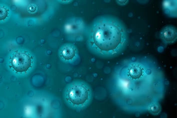 Abstract background with COVID-19 bacteria cells