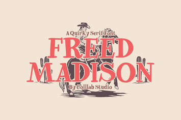 Freed Madison - A Quirky and Playful Serif 