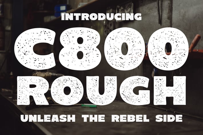 C800 Rough - Bold Sans Serif