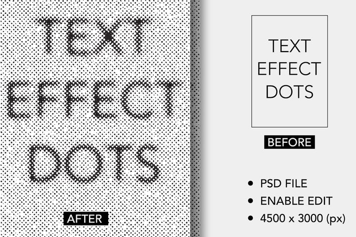 Halftone Text Effect