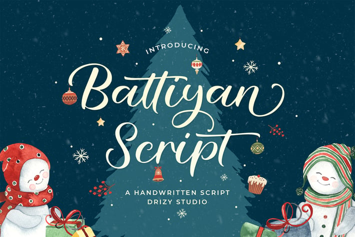 Battiyan Script - Script Font