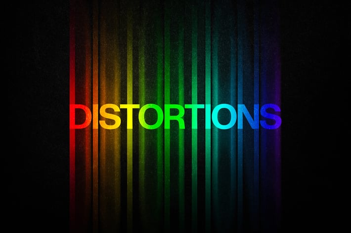 Color Distortion Text Effect