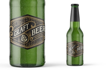 Vintage-Style Beer Label Layout