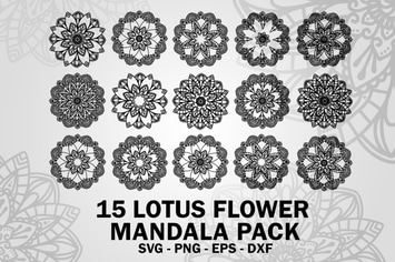 Lotus Flower Mandala Pack 