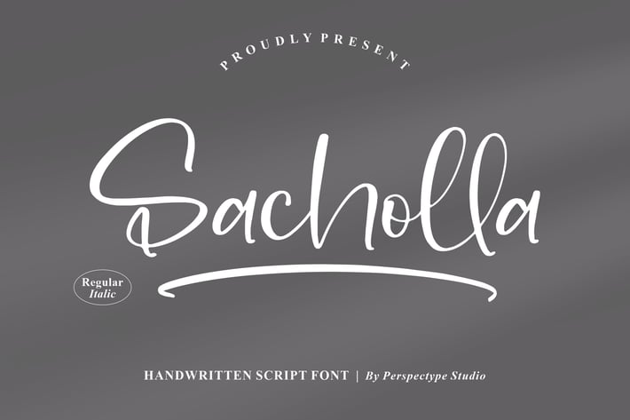 Sacholla Handwritten Script Font