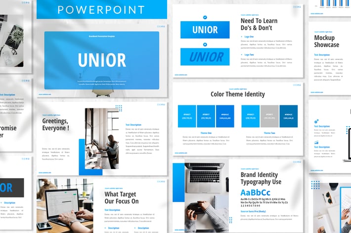 Unior - Brand Identity Powerpoint Template