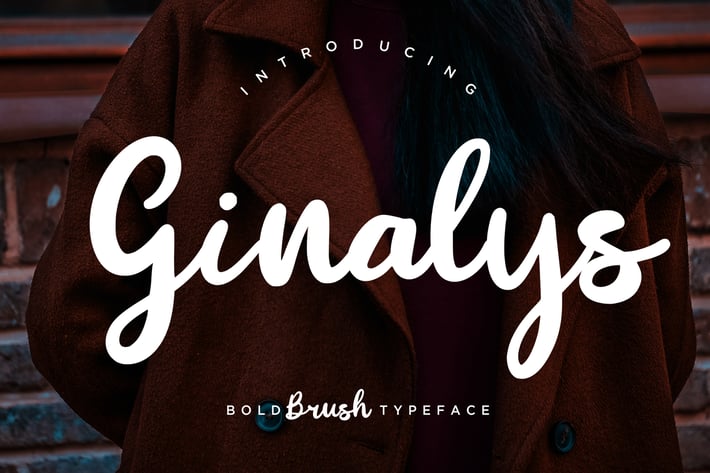 Ginalys Bold Brush Advertisement Font