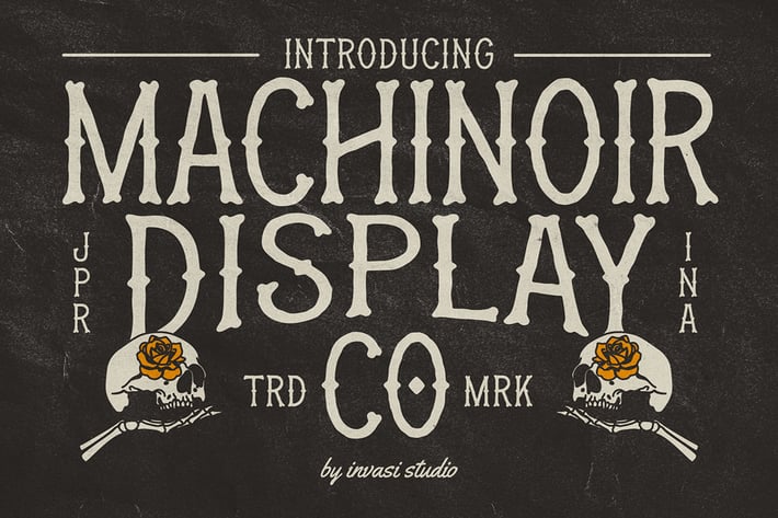 Machinoir - Vintage Display Font
