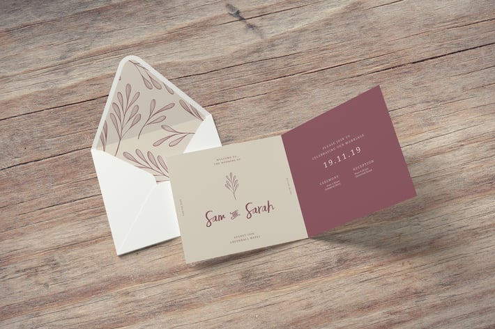 Square Invitation and Greeting Card Mockups