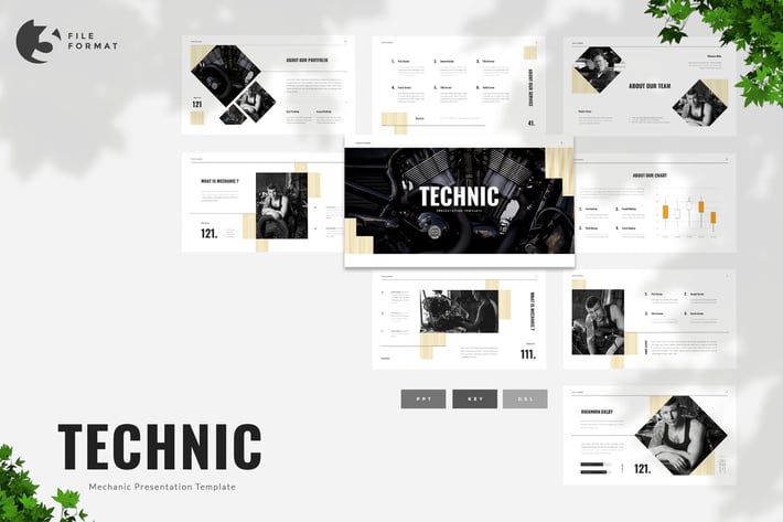 Technic - Mechanic Presentation Template