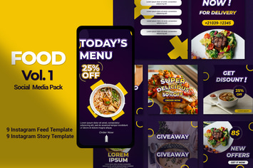 FOOD Vol.1 Instagram Template