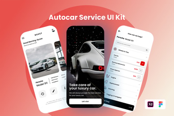 Autocar Service Mobile UI KIT