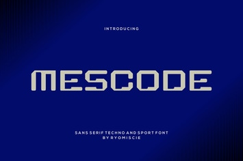 Mescode - Sans Serif Techno And Sport Font