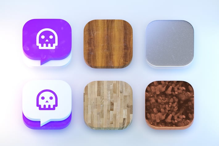 6 iOS Icon Templates