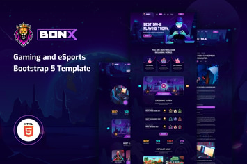Bonx - Gaming Website Template HTML Version