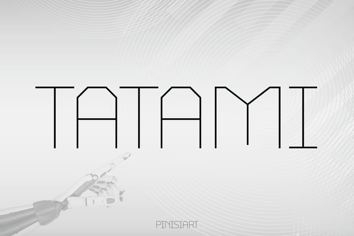 Modern Japanese Inspired Font - Tatami