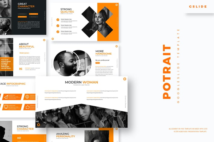 Potrait - Google Slides Template