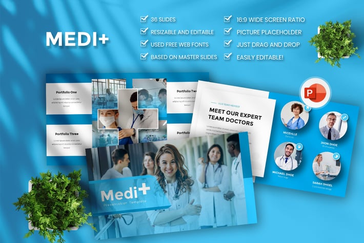 Medi+  Medical Business PowerPoint Template