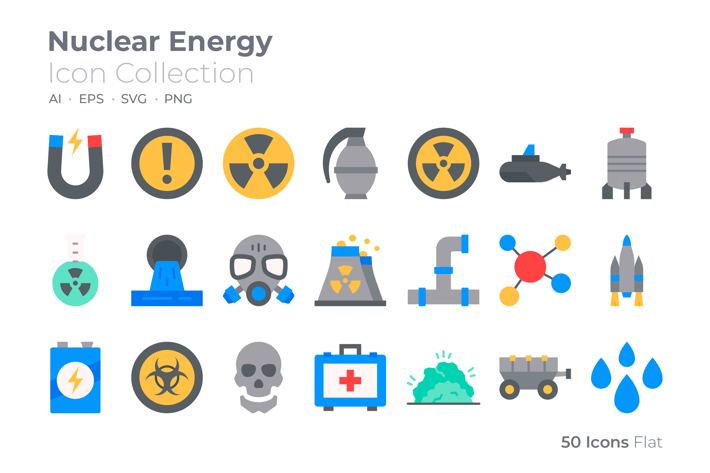 Nuclear Energy Color Icon