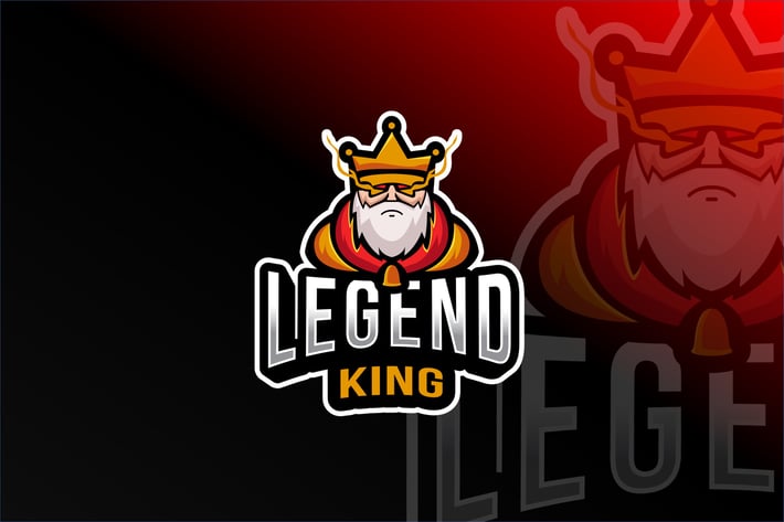 Legend King Esport Logo Template