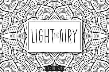 Light And Airy - Flower and Cute Girly Font