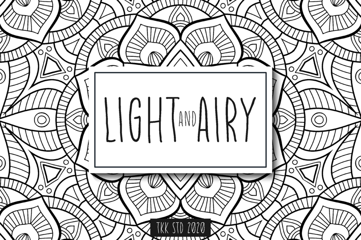 Light And Airy - Flower and Cute Girly Font